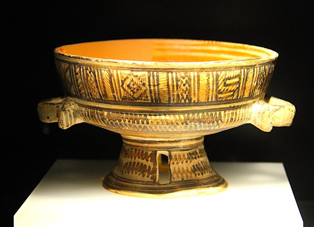 Teracotta Stemmed Bowl, Troy (C8th B.C.)