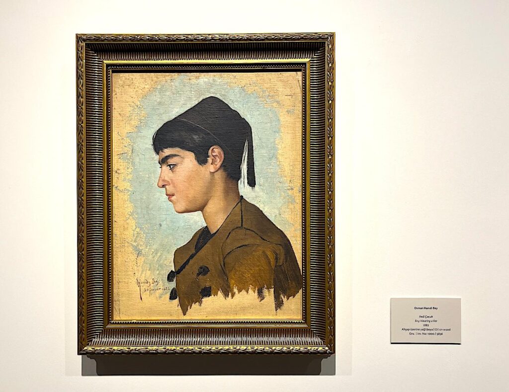 Osman Hamdi Bey - Boy Wearing a Fez (1882)