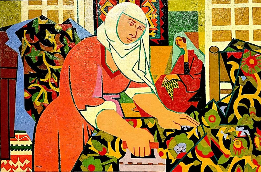Nurelluh Berk - Woman Ironing (1950)