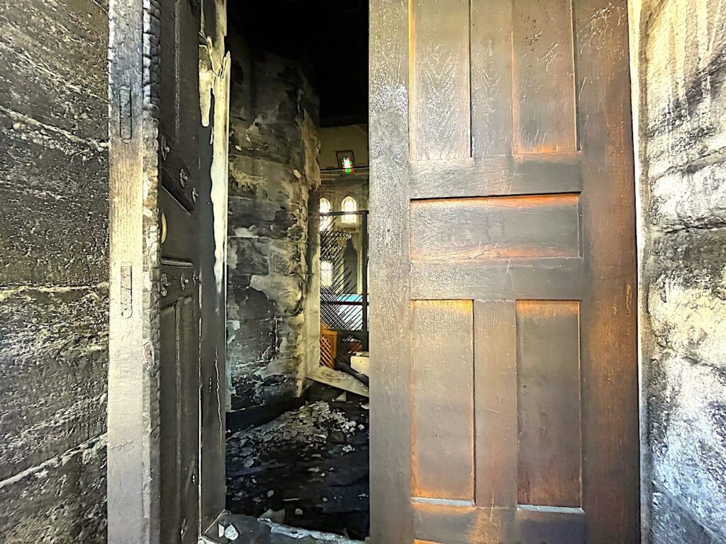 Molla Çelebi Mosque - Fire Damage