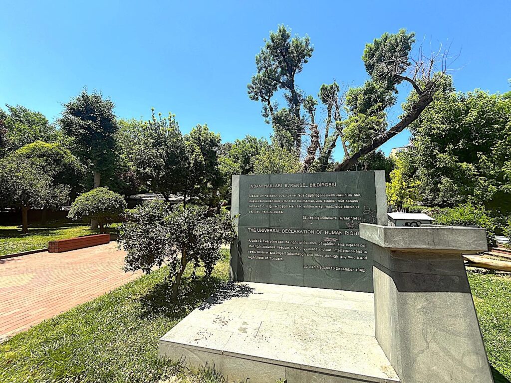 Maçka Democracy Park Declaration of Human Rights Monument