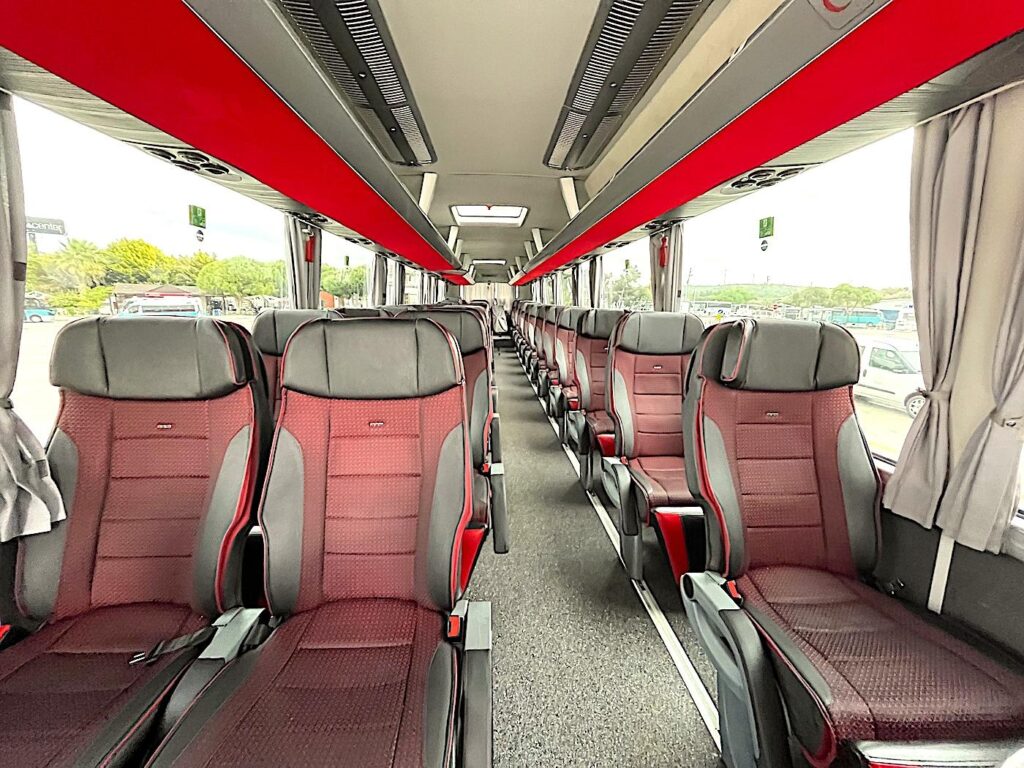 Bus Travel from Istanbul -Pamukkale Jumbo Coach 2+1 Seating