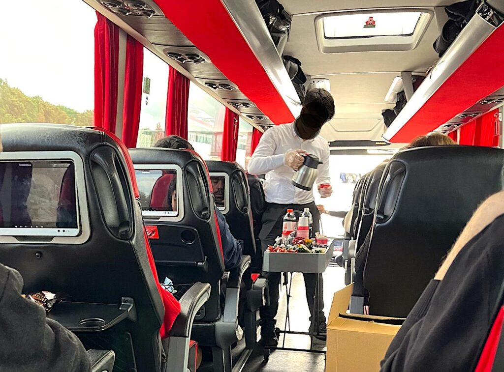 Bus Travel from Istanbul - Onboard Food & Drink Service