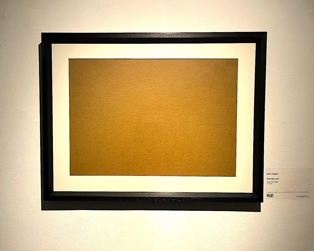 PİLOT Gallery  - main Hall - Exhibition M. K. Perker "LIVE" (January 2026)