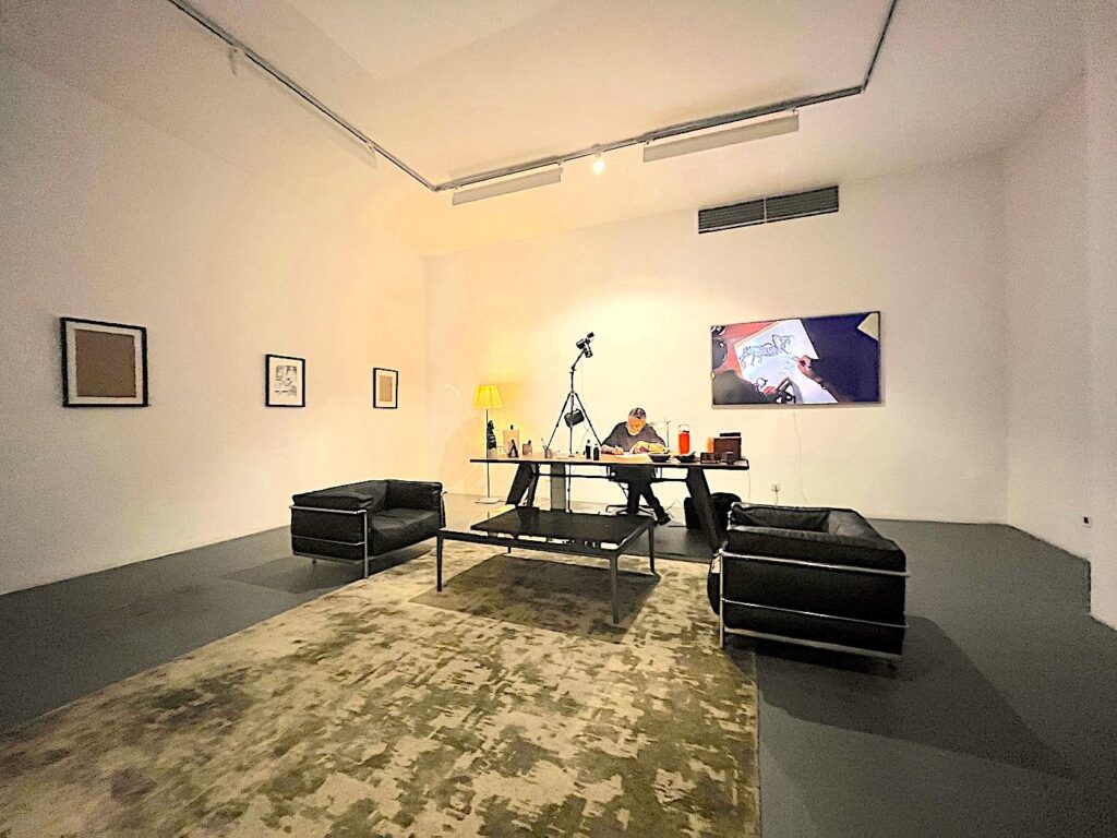 PİLOT Gallery  - main Hall - Exhibition M. K. Perker "LIVE" (January 2026)